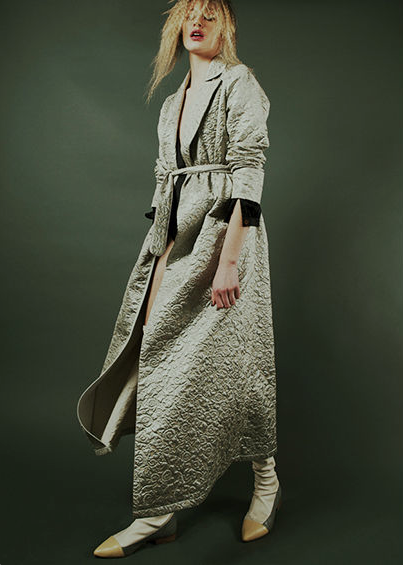 Dressing Gown Maison silver OE Magazine, 2018